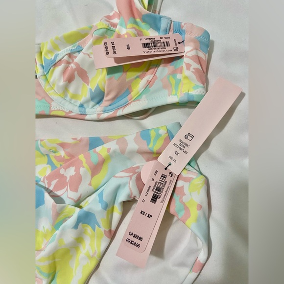 NWT Victoria’s Secret Swim Set in pastel camo - Picture 5 of 5